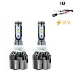 Led Far Ampulü Beyaz H3 36W 4800Lm 12V Laam801