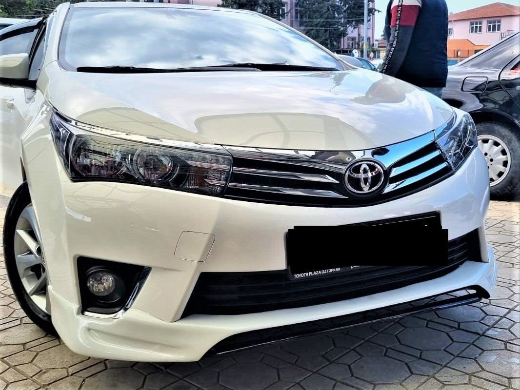 Toyota Corolla Uyumlu Ön Tampon Eki 2013-2015 Arası Düz Kasa