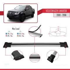 Volkswagen Amarok 2010-2016 Arası ile Uyumlu FLY Model Ara Atkı Tavan Barı GRİ 3 ADET BAR