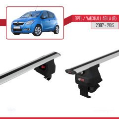 Opel / Vauxhall Agila (B) 2007-2015 Arası ile uyumlu ACE-4 Ara Atkı Tavan Barı GRİ