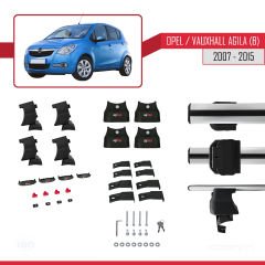 Opel / Vauxhall Agila (B) 2007-2015 Arası ile uyumlu ACE-4 Ara Atkı Tavan Barı GRİ