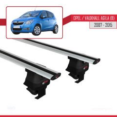 Opel / Vauxhall Agila (B) 2007-2015 Arası ile uyumlu ACE-4 Ara Atkı Tavan Barı GRİ