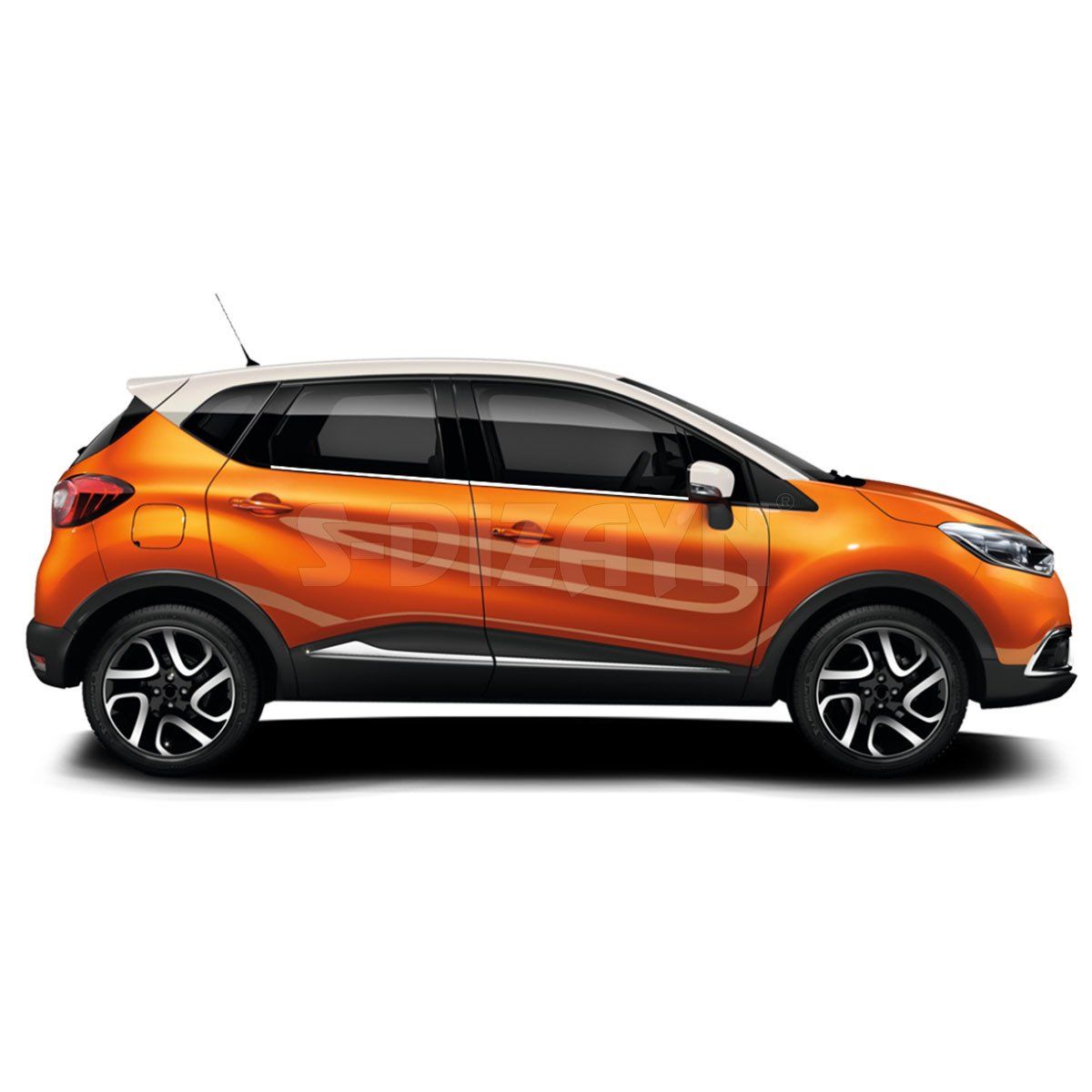 Renault Captur Uyumlu Krom Cam Çıtası 4 Parça. 2013-2020