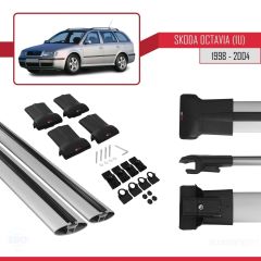 Skoda Octavia (1U) 1998-2004 Arası ile Uyumlu FLY Model Ara Atkı Tavan Barı GRİ