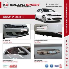 VW Golf 7 Ön Tampon Altı (Dil mod) Fiber 2013 ve Sonrası