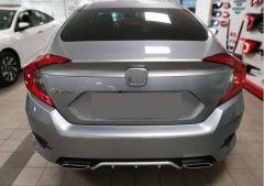 Honda Civic Uyumlu Fc5 2016-2020 Difüzör Klasik Silver