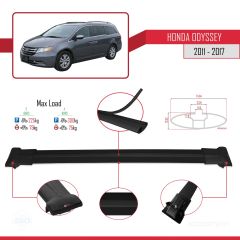 Honda Odyssey 2011-2017 Arası ile Uyumlu FLY Model Ara Atkı Tavan Barı SİYAH 3 ADET BAR