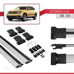 Volkswagen Atlas 2018 ve Sonrası ile Uyumlu FLY Model Ara Atkı Tavan Barı GRİ