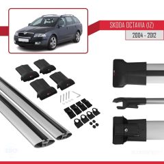 Skoda Octavia (1Z) 2004-2012 Arası ile Uyumlu FLY Model Ara Atkı Tavan Barı GRİ