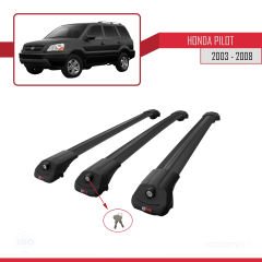 Honda Pilot 2003-2008 Arası ile uyumlu ACE-1 Ara Atkı Tavan Barı SİYAH 3 ADET BAR