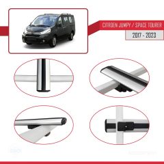 Citroen Jumpy 2007-2017 Arası ile uyumlu Basic Model Ara Atkı Tavan Barı GRİ 3 ADET