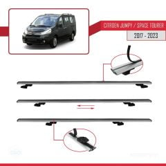 Citroen Jumpy 2007-2017 Arası ile uyumlu Basic Model Ara Atkı Tavan Barı GRİ 3 ADET