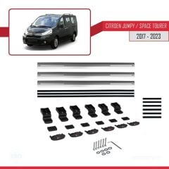 Citroen Jumpy 2007-2017 Arası ile uyumlu Basic Model Ara Atkı Tavan Barı GRİ 3 ADET