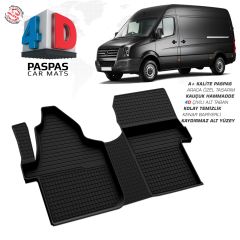 VW Crafter 4D Araca Özel Havuzlu Kauçuk Paspas 2006 Üzeri Ön Çift Koltuk