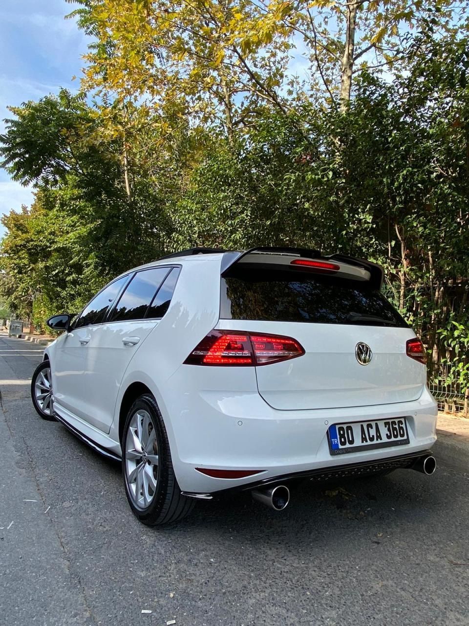 Volkswagen Golf Uyumlu 7 Oettinger Spoiler (Fiber)