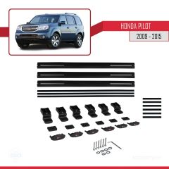 Honda Pilot 2009-2015 Arası ile uyumlu Basic Model Ara Atkı Tavan Barı SİYAH 3 ADET