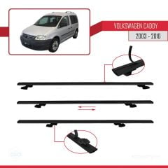 Volkswagen Caddy 2003-2010 Arası ile uyumlu Basic Model Ara Atkı Tavan Barı SİYAH 3 ADET