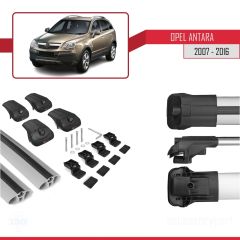 Opel Antara 2007-2016 Arası ile uyumlu ACE-1 Ara Atkı Tavan Barı GRİ