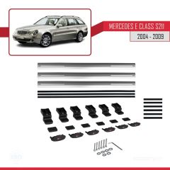 Mercedes E Class S211 2004-2009 Arası ile uyumlu Basic Model Ara Atkı Tavan Barı GRİ 3 ADET