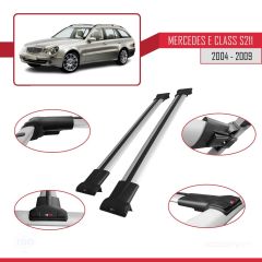 Mercedes E Class S211 2004-2009 Arası ile uyumlu FLY Model Ara Atkı Tavan Barı GRİ