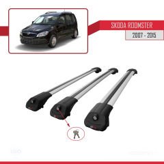 Skoda Roomster 2007-2015 Arası ile uyumlu ACE-1 Ara Atkı Tavan Barı GRİ 3 ADET BAR