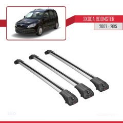 Skoda Roomster 2007-2015 Arası ile uyumlu ACE-1 Ara Atkı Tavan Barı GRİ 3 ADET BAR