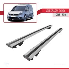 Volkswagen Caddy 2015-2019 Arası ile uyumlu HOOK Model Anahtar Kilitli Ara Atkı Tavan Barı GRİ