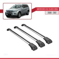 Mercedes GL Class (X164) 2006-2012 Arası ile uyumlu ACE-1 Ara Atkı Tavan Barı GRİ 3 ADET BAR