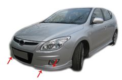 Hyundai İ30 Uyumlu Fd Ön Tampon Altı 2 Parça Fiber 2007-2012