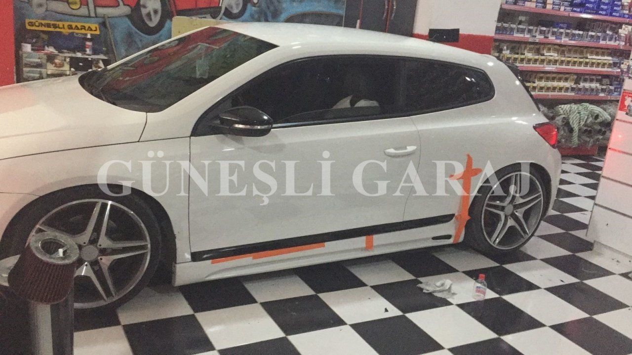 Volkswagen Scirocco Uyumlu Rieger Boyasız Yan Marşpiyel