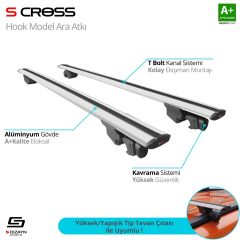 Bmw X5 Uyumlu (F15) 2014-2018 Hook Anahtarsız Model Gri Ara Atkı A+ Kalite Parça