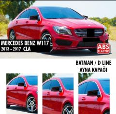 Mercedes Cla Uyumlu Serisi W117 (2013-2017) Batman Ayna Kapağı (Parlak Siyah)