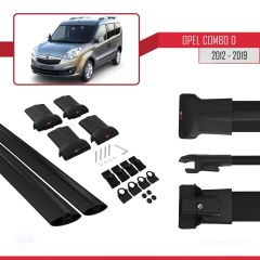 Opel Combo (D) 2012-2018 Arası ile uyumlu FLY Model Ara Atkı Tavan Barı SİYAH