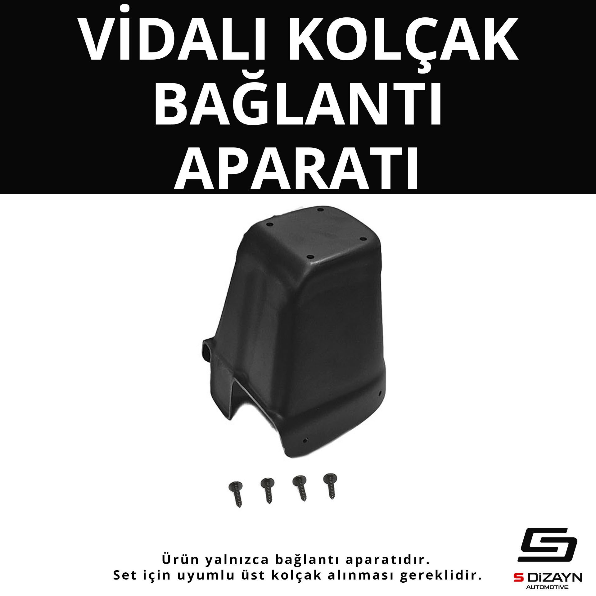 S-Dizayn Kia Picanto ABS Vidalı Kol Dayama Kolçak Alt Adaptör 2015 Üzeri A+Kalite