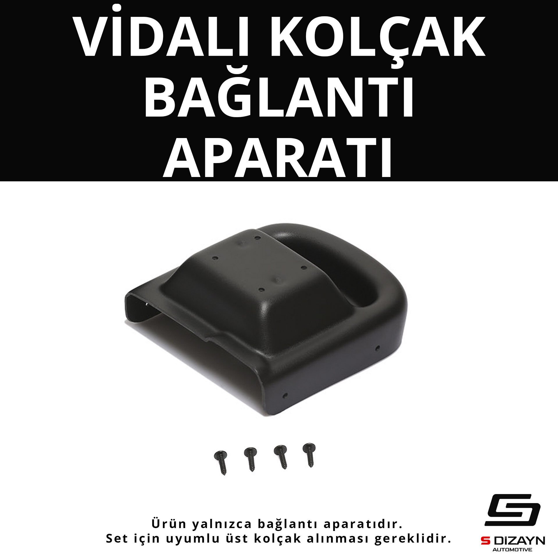 S-Dizayn Opel Astra J ABS Vidalı Kol Dayama Kolçak Alt Adaptör 2009-2016 A+Kalite