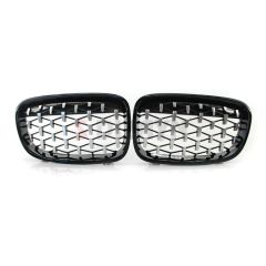 S-Dizayn Bmw 1 Serisi F20/F21 Ön Panjur Böbrek Parlak Siyah Çerçeveli Krom Diamond Model 2011-2015