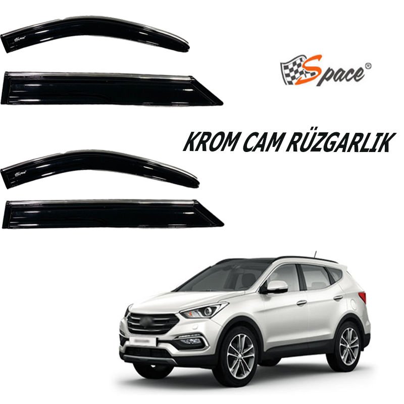 Krom Cam Rüzgarlığı Hyundai Ix35 2018-2021 / Caru414