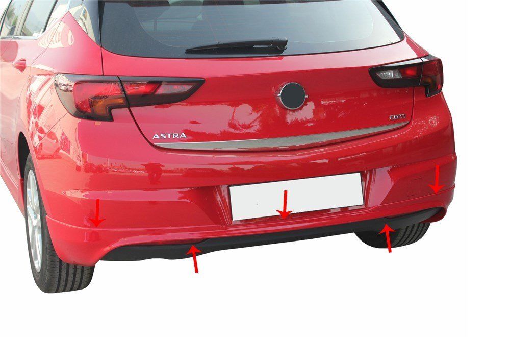 Opel Astra Uyumlu K Hatchback Arka Tampon Altı Fiber 2015 Ve Sonrası