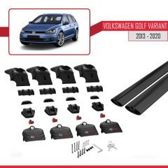 Volkswagen Golf VARIANT (MK7-5G) 2013-2020 Arası ile uyumlu ACE-2 Ara Atkı Tavan Barı SİYAH