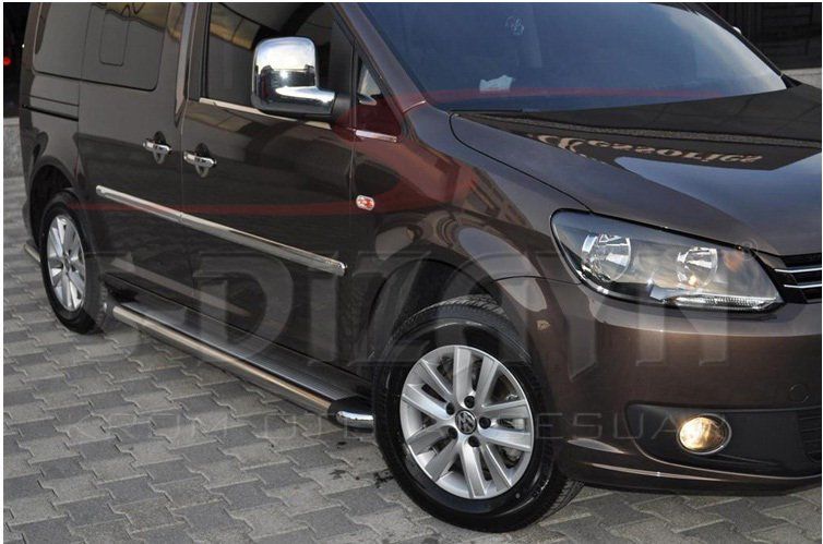 Volkswagen Caddy Uyumlu Maxi Krom Yan Kapı Çıtası 4 Parça 2007-2010