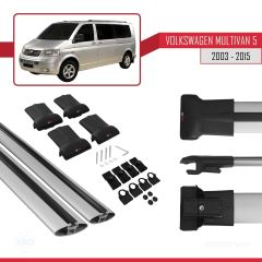 Volkswagen Multivan (T5) 2003-2015 Arası ile uyumlu FLY Model Ara Atkı Tavan Barı GRİ