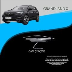 Opel Grandland X Krom Cam Çerçevesi 12 Parça (2017+)