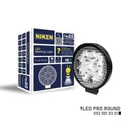 Niken Çalışma Lambası Pro 9 Ledli Yuvarlak