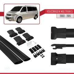 Volkswagen Multivan (T5) 2003-2015 Arası ile uyumlu FLY Model Ara Atkı Tavan Barı SİYAH