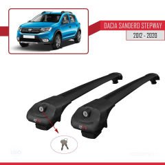 Dacia Sandero STEPWAY 2012-2020 Arası ile uyumlu ACE-1 Ara Atkı Tavan Barı SİYAH