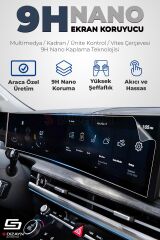 S-Dizayn Ford Focus 9H Nano Multimedya Ekran Koruyucu 12 İnç Mat 2024-2025 A+ Kalite
