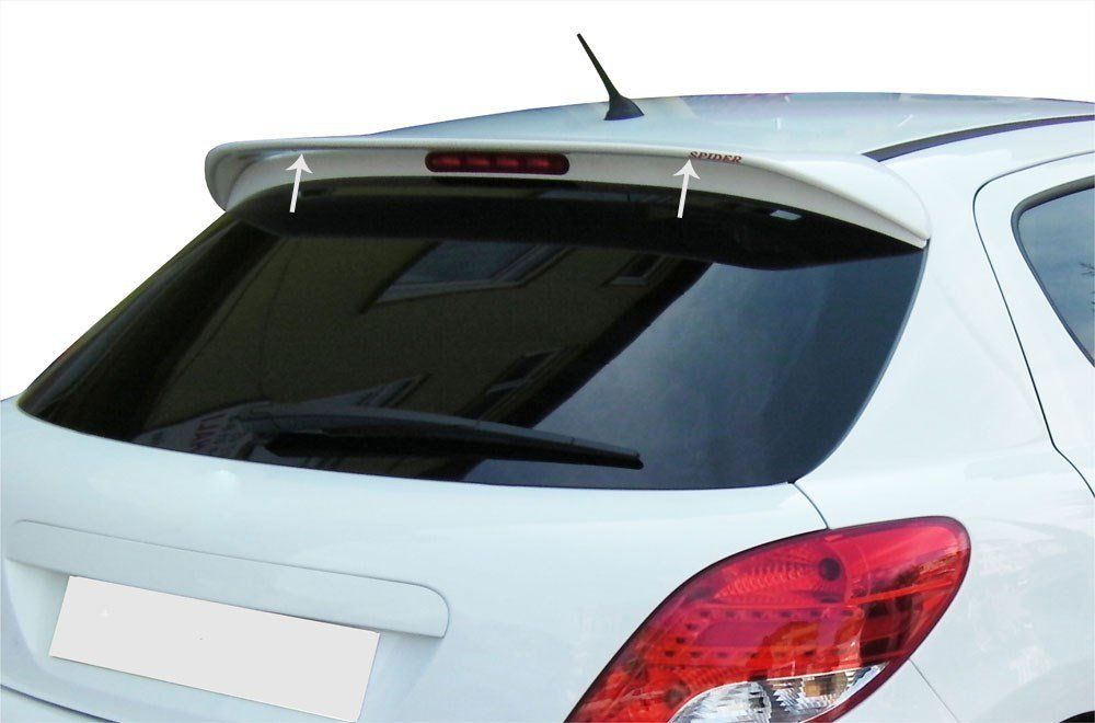 Peugeot 207 Uyumlu Spoiler Cam Üstü Fiber 2006-2013