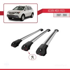 Acura MDX (YD2) 2007-2013 Arası ile uyumlu ACE-1 Ara Atkı Tavan Barı GRİ 3 ADET BAR