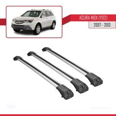 Acura MDX (YD2) 2007-2013 Arası ile uyumlu ACE-1 Ara Atkı Tavan Barı GRİ 3 ADET BAR