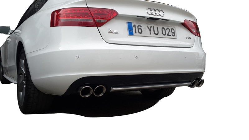 Audi A5 Uyumlu 8P3 2012 - 2016 Sportback Arka Tampon Eki - Difüzör (Plastik)